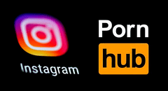 Instagram eliminó el perfil oficial de Pornhub tras acusaciones de pornografía infantil