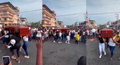 Mujeres despiden a su amiga haciendo que su ataúd baile una canción de reguetón