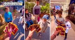 Niños revelan los secretos de sus padres a cambio de figuritas del álbum de Qatar 2022