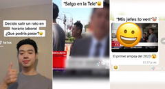 Sale de casa en horario laboral y cámara de televisión lo expone: “Primer ampay del 2023”