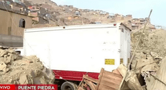 Puente Piedra: camión se estrella contra vivienda y deja a personas heridas