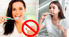 ¿Por qué no deberías enjuagarte los dientes con agua luego de cepillarte? Esta es la verdadera razón