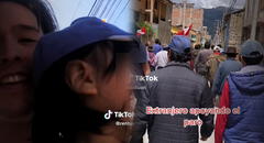 Extranjero protestó junto con su familia peruana contra el Gobierno: “El Perú es el país más luchador”