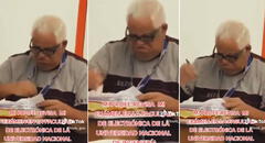 Profesor de la UNI tiene peculiar reacción al revisar los exámenes de sus alumnos de Electrónica