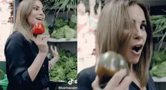 Karina Calmet revive a Isabella Maldini y compra rocoto a S/100: “¡Qué barato, deme 47!”