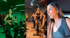 Luciana Fuster se luce entrenando en el gimnasio junto a otras candidatas del Miss Perú 2023