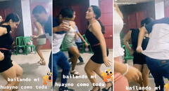 Cajamarquina muestra sus mejores pasos de baile a ritmo de huayno y recibe miles halagos