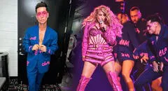 'Pato' Quiñones bailó con Paulina Rubio en Premios Lo Nuestro 2023: así fue su presentación