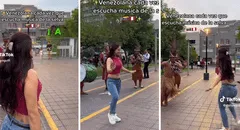 Venezolana no se aguanta y baila música de la selva en Miraflores: "Creo que quiere ir al baño"