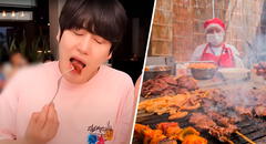 Kyuhyun de Super Junior prueba caros anticuchos, pero prefiere carretilla: "Más rico en la calle"