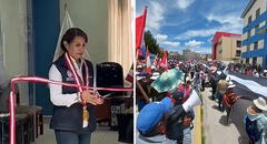 Se desatan protestas en Juliaca por presencia de la fiscal de la Nación, Patricia Benavides