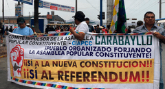 Ciudadanos marchan desde óvalo Santa Anita hasta SJL en "Carnaval contra la dictadura"