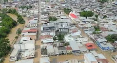 Inundaciones en Ecuador dejan al menos 3 muertos y 2.000 familias damnificadas