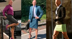 Hombre usa faldas y tacos tras admitir que le aburre la prenda masculina: “Veo la ropa sin género”