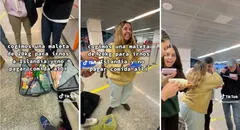 Jóvenes tuvieron que comer 10 kilos de comida para que su equipaje pase en el aeropuerto