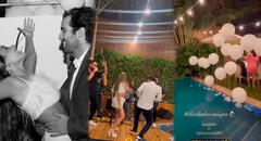Ale Fuller y su novio, Francesco Balbi, celebraron a lo grande su fiesta de compromiso con show en vivo