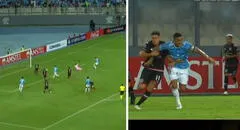 Brenner Marlos anotó golazo para Sporting Cristal, pero el VAR lo anuló por falta de Yotún