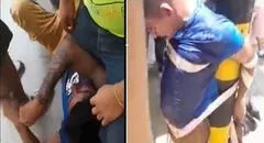 Piura: vecinos amarran y linchan a delincuente que robó celular a niño de 5 años