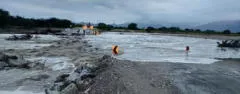 Quebrada Querpón se activó tras intensas lluvias en Lambayeque y bloquea parte de la carretera