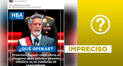 No, solicitud de pensión vitalicia de Sagasti no es reciente: data de 2021