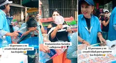Peruanos se ganan la vida con su emprendimiento de 'mascarillas faciales callejeras' y se vuelven viral