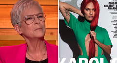 Jamie Lee Curtis apoya a Karol G por criticar abuso digital en sus fotos: "No somos IA"