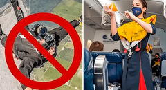 ¿Por qué los aviones llevan chalecos salvavidas y no paracaídas?