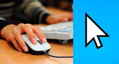 ¿Por qué el cursor del mouse está inclinado a la izquierda y no es recto? Aquí la respuesta