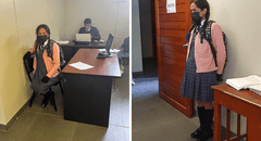 Persona detenida en colegio vestida de escolar: "¿De qué voy a arrepentirme si no he hecho nada?"