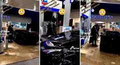 El 'Caballero de la noche' se quedó sin gasolina: Batman va a grifo para llenar el tanque de su batimóvil