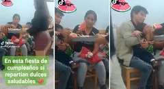 ¿Los dulces quedaron en el pasado? Hacen fiesta y se vuelven viral al repartir fruta en lugar  de caramelos
