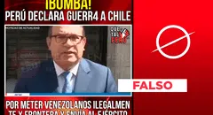 Perú no ha declarado una “guerra” a Chile por introducir extranjeros en la frontera