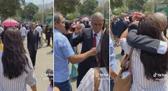 Estudiante de la PNP se quiebra al recibir visita de sus padres tras varios meses: “Qué orgullo”