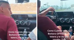 “Es uno del pueblo”: chiclayano Alex Valera se luce escuchando cumbia en lujoso Mercedes-Benz
