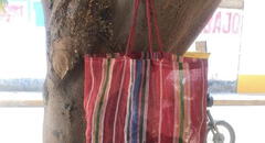 La Libertad: por redes sociales buscan a mujer que olvidó su bolsa con víveres en un árbol