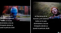 Se va la luz en el cine y tienen que decir dónde quedó la película: "Momentos que nos mantienen humildes"