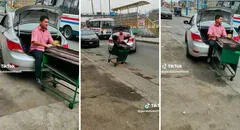 Iba en la maletera del auto llevando su carreta y pasa lo peor: "Solo sucede en Perú"