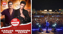 Concierto de Sebastian Yatra y Carlos Vives en Arequipa se dará en el Jardín de la Cerveza