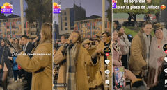Sadham José, intérprete huancaíno, se volvió viral al cantar en la plaza Bolognesi de Juliaca