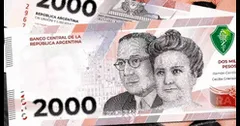 Ya salió el billete de 2.000 pesos argentinos: ¿quiénes son los personajes que aparecen?