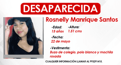 SMP: madre busca a su hija de 15 años que desapareció camino a su colegio