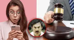 Jueza prohíbe sticker de Pablo Escobar por denuncia de una mujer que se sintió "seriamente amenazada"