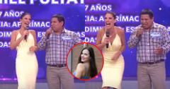 María Pía reacciona EN VIVO al ser confundida con Maju Mantilla en “Mande quien mande”