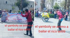 Heladero oye música del wititi y se pone a bailar dejando de lado su carrito en Arequipa: “Qué hermoso”