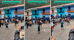 Adulta mayor sorprende a todos bailando huaino junto con caballo en Áncash
