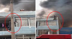 Cercado de Lima: hombre lanzó a perritos del techo durante incendio para salvarlos
