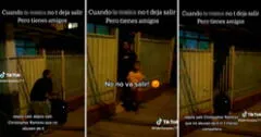 Jóvenes 'protestan' en el frontis de la casa de su amigo para que lo dejen salir: "Ni uno menos"