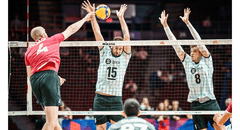 Argentina derrotó 3-2 a Países Bajos y escala al tercer puesto de la Volleyball Nations League 2023