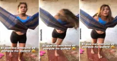 Joven tiene singular idea para entrenar en casa y usuarios reaccionan: "Lo que callamos los pobres"