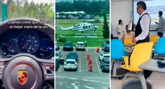 “A lo Ricky Ricón”: alumno llega a universidad en helicóptero y tiene hasta mesero en el salón
